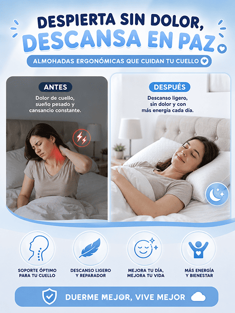 Combo De Almohadas x5 Ergonómicas: Ten Un Sueño Profundo