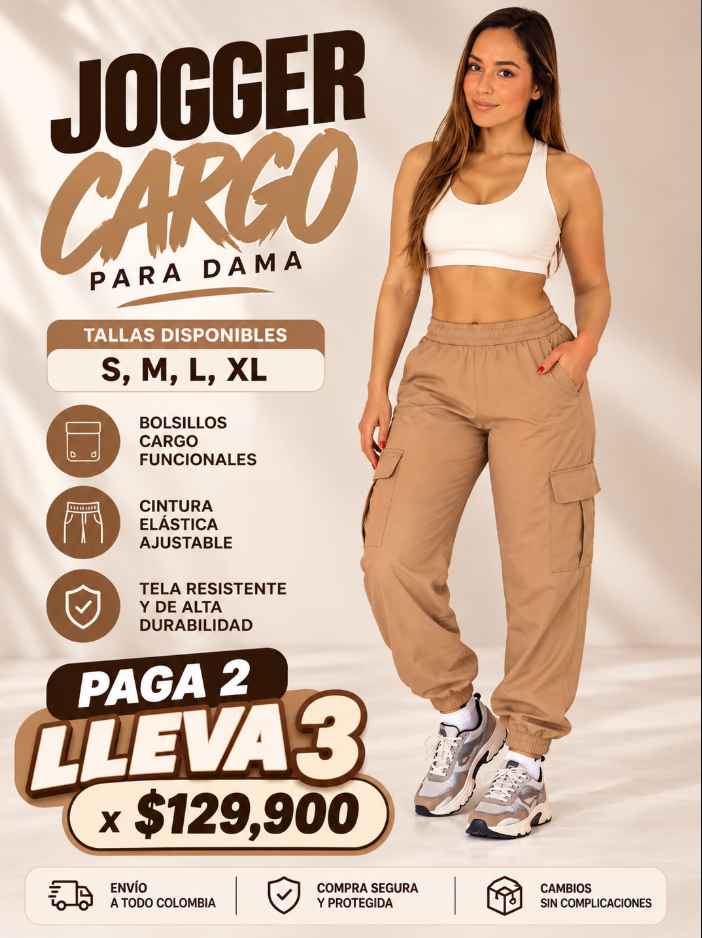 Jogger Cargo para Dama: Frescura y comodidad