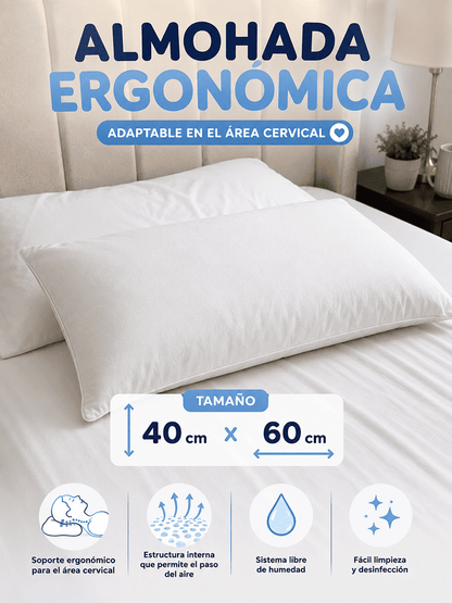Combo De Almohadas x5 Ergonómicas: Ten Un Sueño Profundo