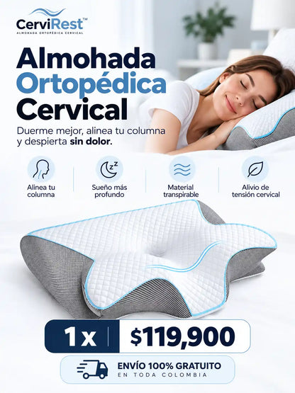 CerviRest™ – Almohada Cervical Ortopédica