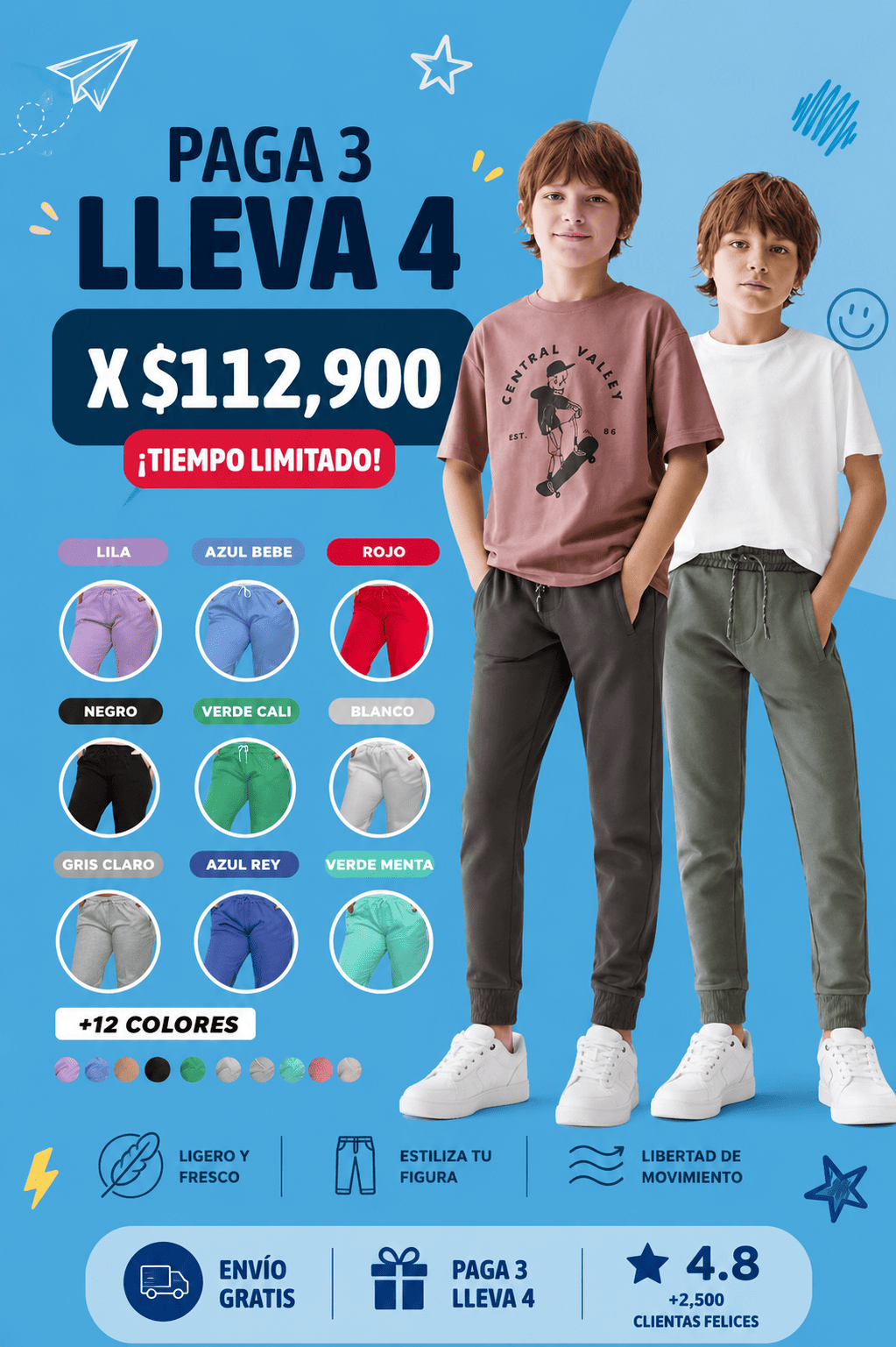 Jogger para niños: Diversión y Frescura en cada paso